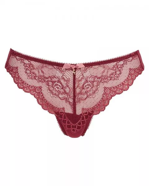Superboost Lace Thong - Cranberry/Raspberry Sorbet -