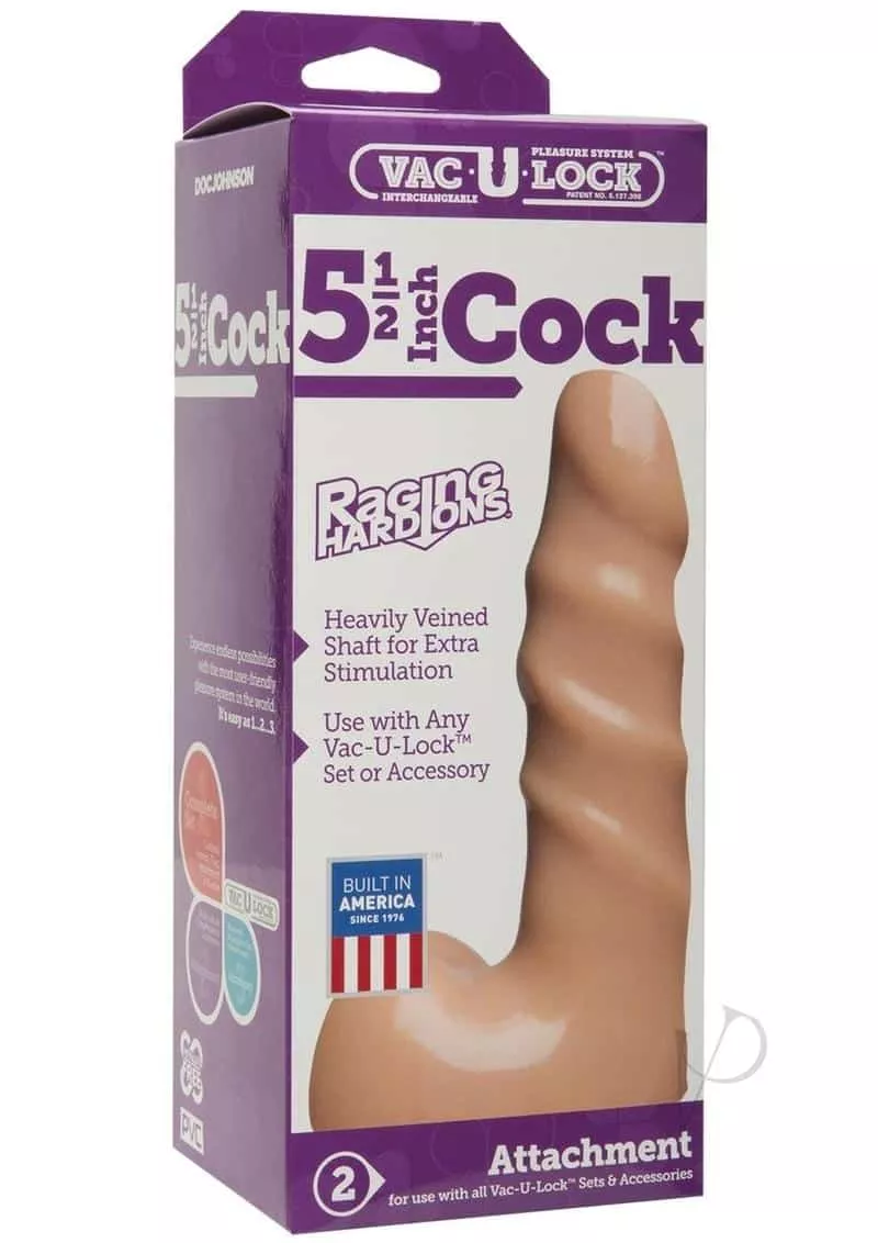 Vac-U-Lock Raging Hard-Ons Cock 5.5 Inch Dildo for Beginners