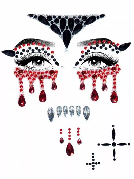 Vampire Adhesive Face Stick-On Jewels