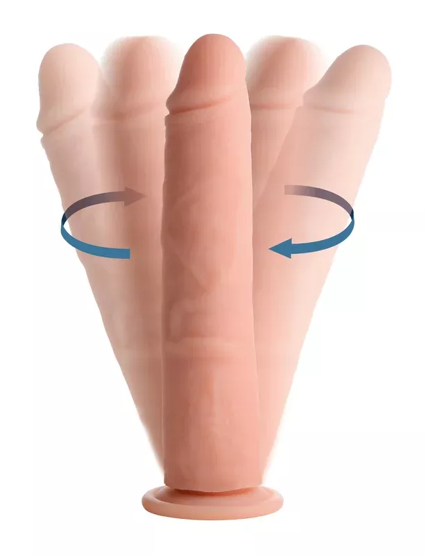 vibrating-rotating-remote-control-silicone-dildo-9-inch Vibrating and Rotating Remote Control Silicone Dildo - 9 Inch