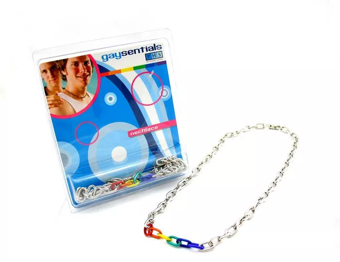 wd-rainbow-silver-links-necklace-20 (Wd) Rainbow & Silver Links Necklace 20 "
