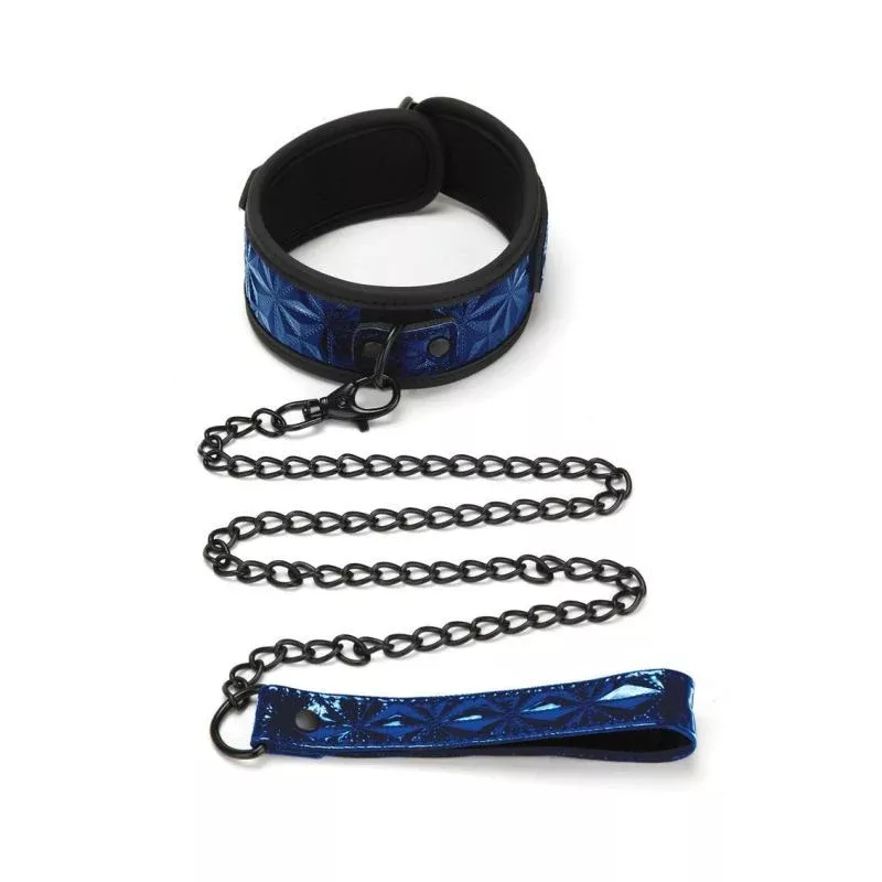 whip-smart-diamond-collar-leash-blue Whip Smart Diamond Collar and Leash Blue