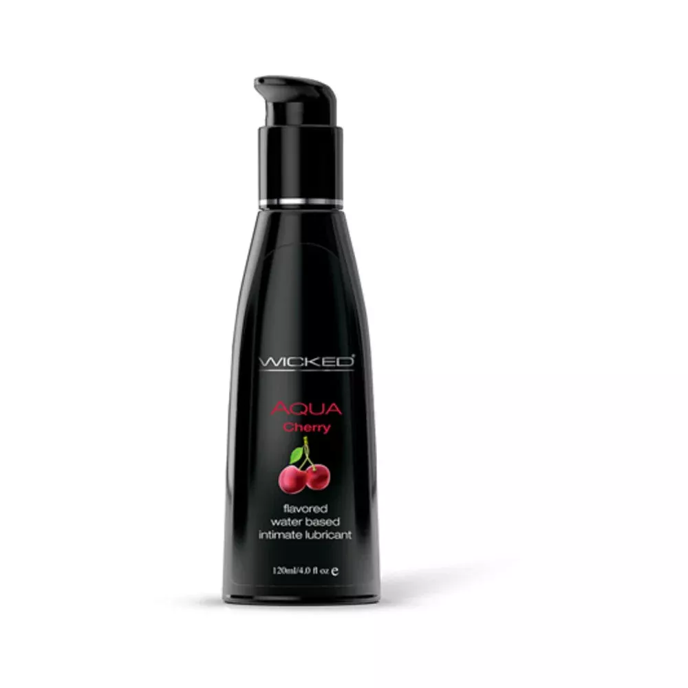 wicked-aqua-water-based-lubricant-cherry-4oz Wicked Aqua Water Based Lubricant Cherry 4oz