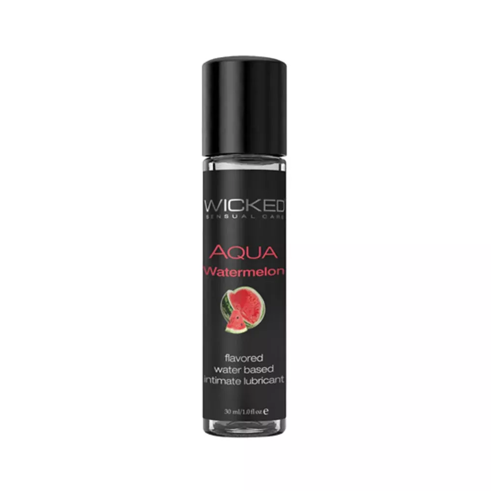 wicked-aqua-water-based-lubricant-watermelon-1oz Wicked Aqua Water Based Lubricant Watermelon 1oz.