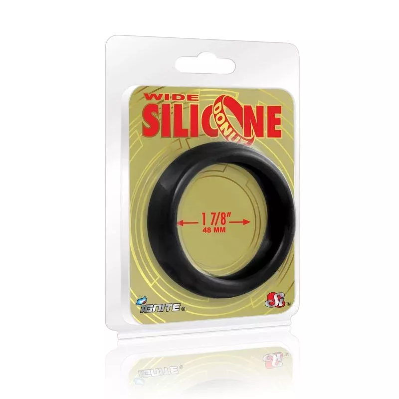 wide-donut-black-cock-ring-48mm Wide Donut Black Cock Ring 48mm