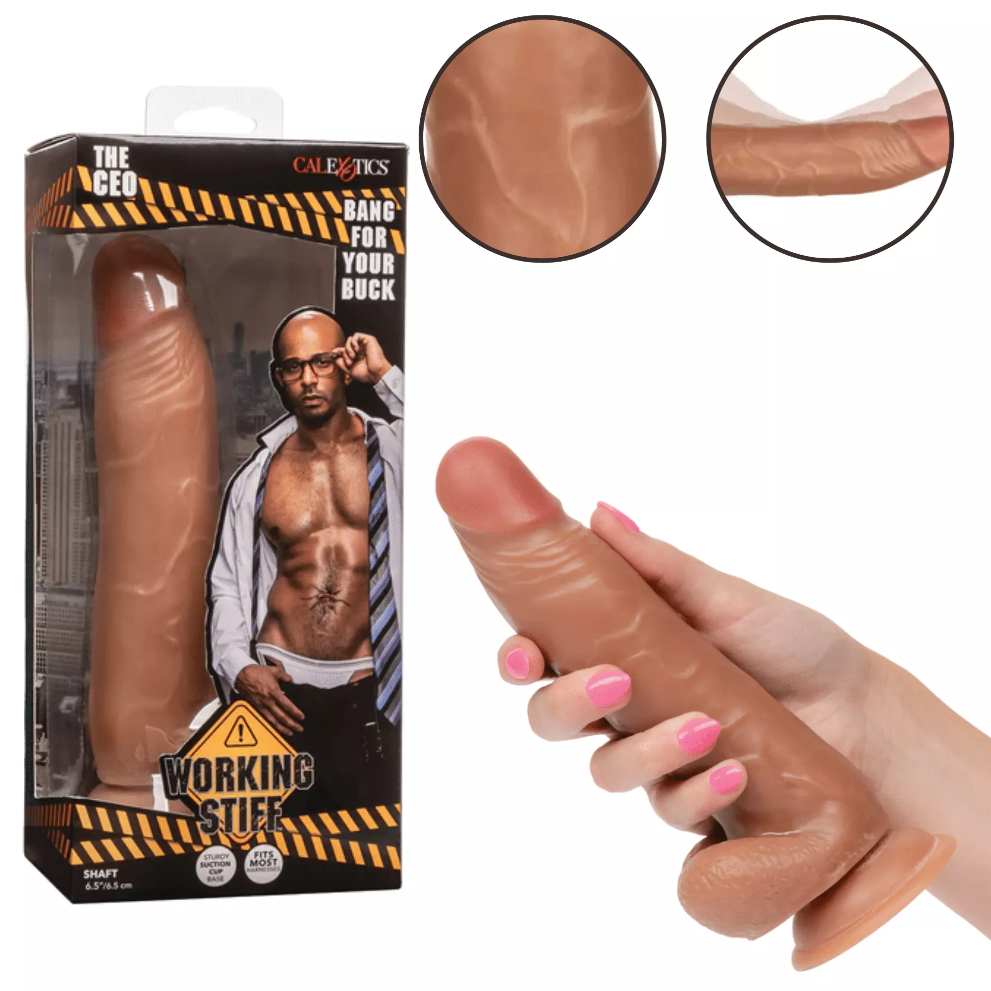 working-stiff-ceo-harness-compatible-realistic-suction-cup-dildo Working Stiff The CEO Harness Compatible Realistic Suction Cup Dildo