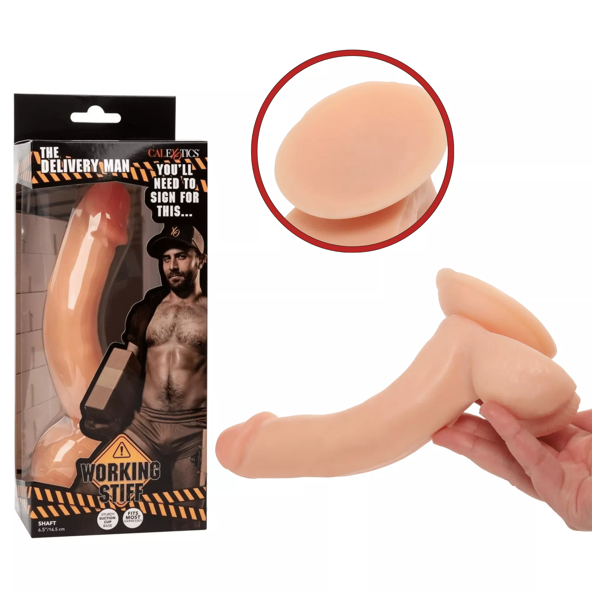 working-stiff-delivery-man-suction-cup-strap-on-compatible-realistic-dildo Working Stiff The Delivery Man Suction Cup Strap-on Compatible Realistic Dildo