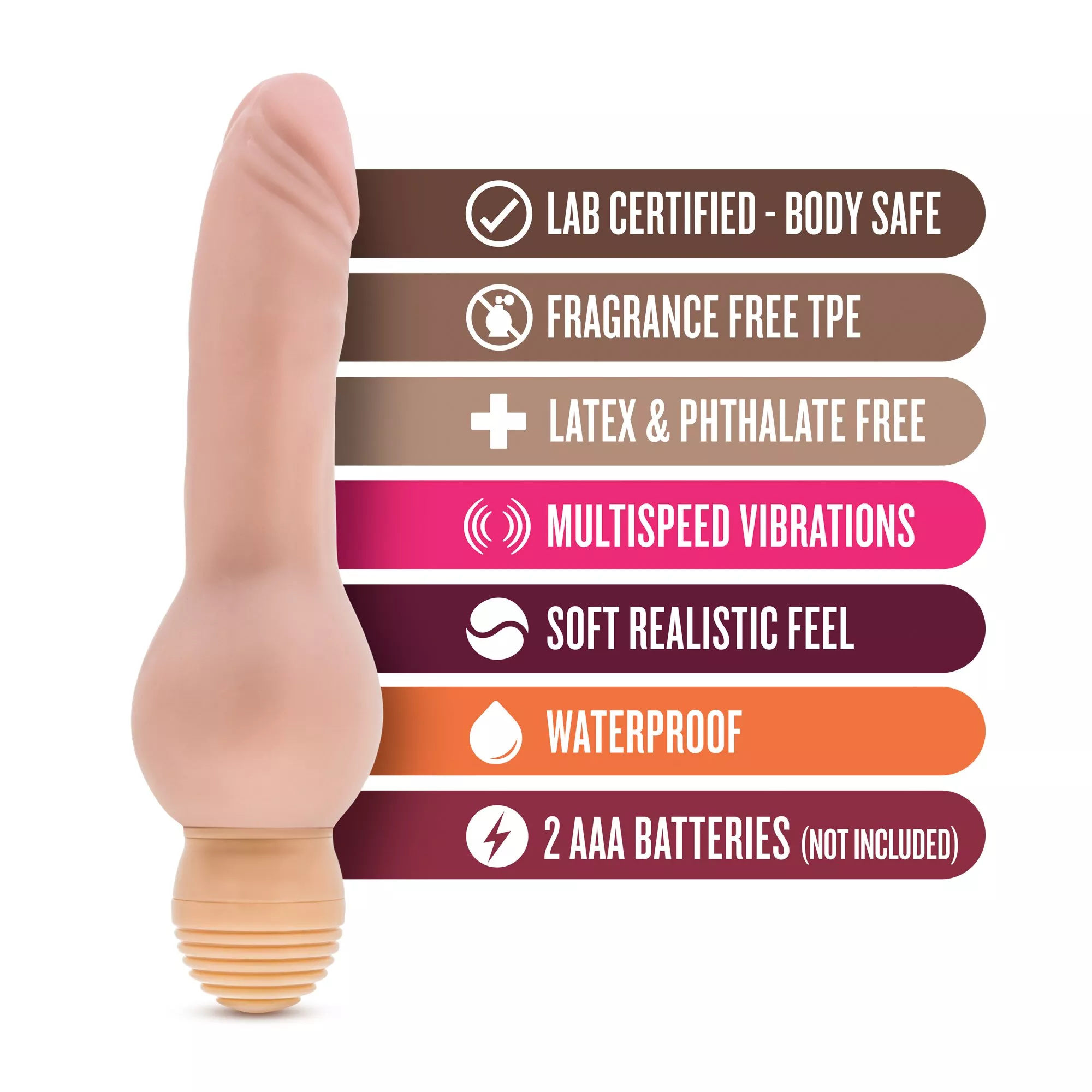x5-mr-right-now-beige-realistic-vibrating-dildo X5 Mr Right Now Beige Realistic Vibrating Dildo