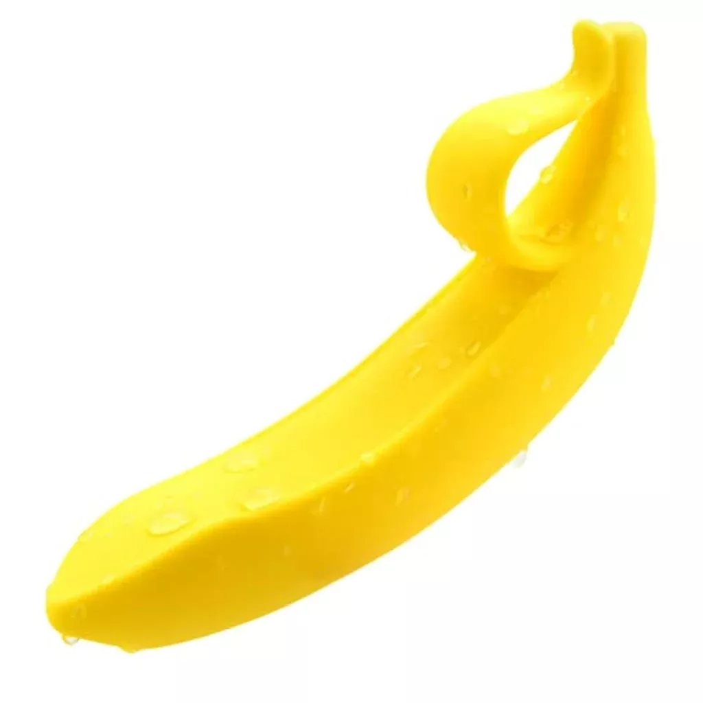 yellow-banana-shaped-silicone-anal-plug-with-pull-loop-men-women-prostate-massag Yellow Banana-Shaped Silicone Anal Plug with Pull Loop for Men and Women - Prostate Massager and G-Spot Stimulator