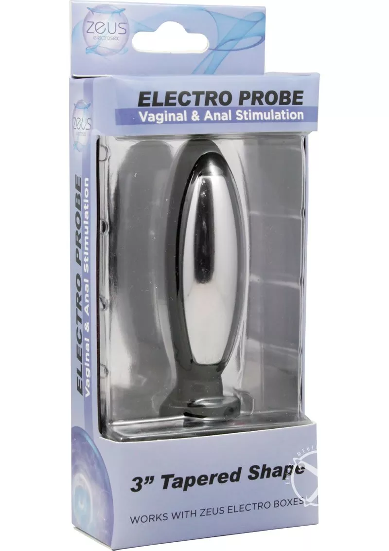 zeus-electrosex-torpedo-butt-plug-black-3-inch Zeus Electrosex Torpedo Butt Plug Black 3 Inch