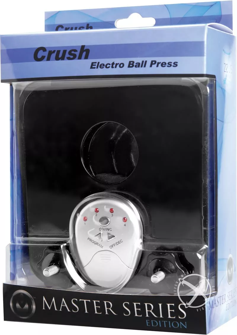 zeus-master-series-crush-electrosex-ball-press-black Zeus Master Series Crush Electrosex Ball Press Black