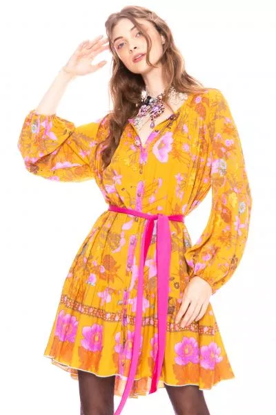 zoe-dress-mustard-floral Zoe Dress - Mustard Floral -