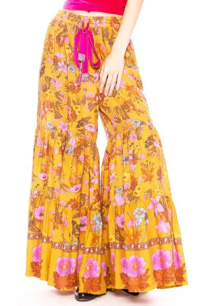 zoe-pants-mustard-floral Zoe Pants - Mustard Floral -