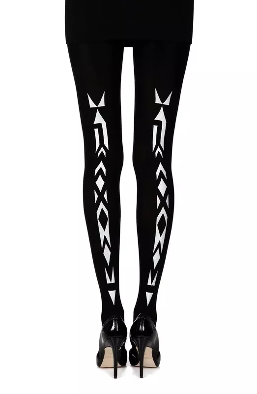 zohara-traibel-black-print-tights Zohara “Traibel” Black Print Tights