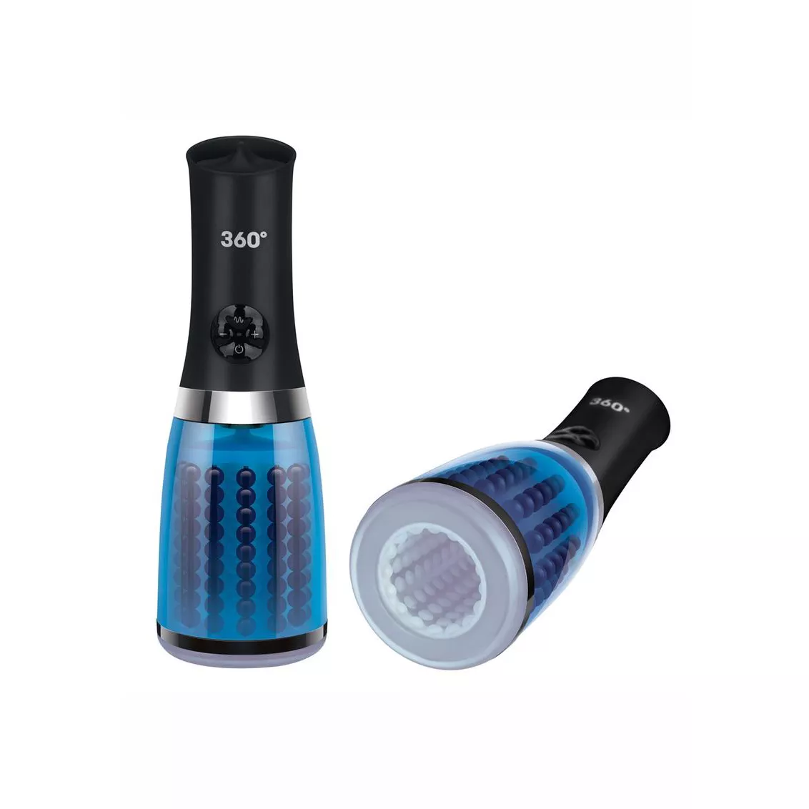 zolo-360-rotating-beaded-masturbator-frost Zolo – 360 Rotating Beaded Masturbator (Frost)