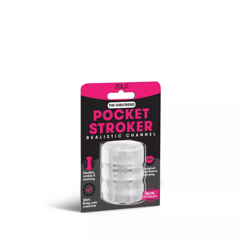 zolo-girlfriend-pocket-stroker-clear-mini-stroker Zolo Girlfriend Pocket Stroker - Clear Mini Stroker