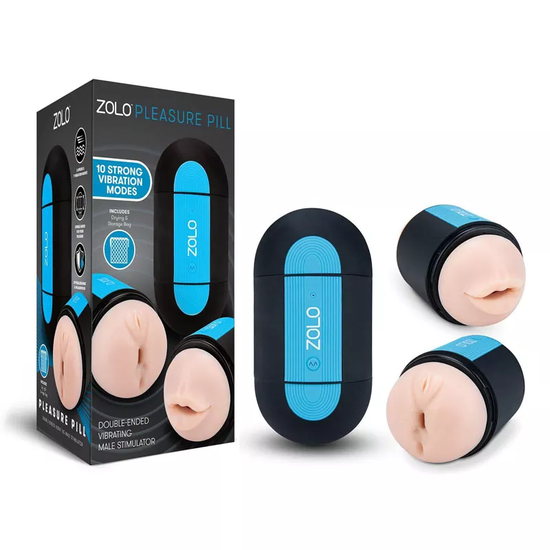 zolo-pleasure-pill-double-ended-vibrating-male-stimulator-light-flesh Zolo – Pleasure Pill Double-Ended Vibrating Male Stimulator (Light Flesh)