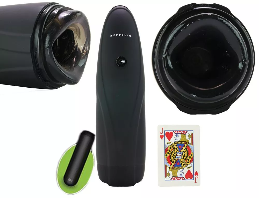 zolo-zeppelin-rotating-male-stroker-textured-masturbator-black Zolo Zeppelin Rotating Male Stroker Textured Masturbator Black
