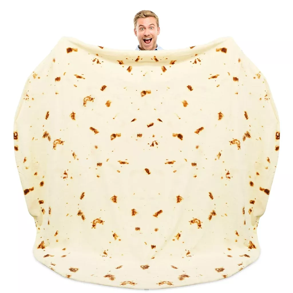 zulay-60-80-inches-giant-double-sided-tortilla-blanket-novelty-big-tortill Zulay (60-80 Inches) Giant Double Sided Tortilla Blanket - Novelty Big Tortill